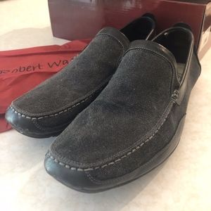 BRAND NEW Robert Wayne Men's Black Chino Loafers